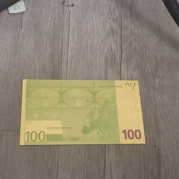 Gold plated 100 euro - Picture 5 of 5